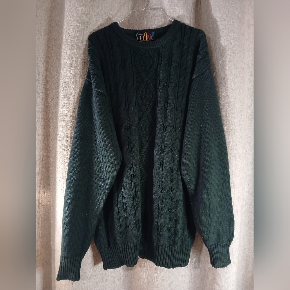 STONE WOMENS GREEN LONG SLEEVE WINTER SWEATER (SIZE UNKNOWN POSSIBLE XL)